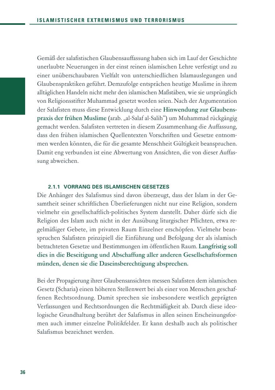Seite 34 des Verfassungsschutzbericht 2010 Baden-Württemberg