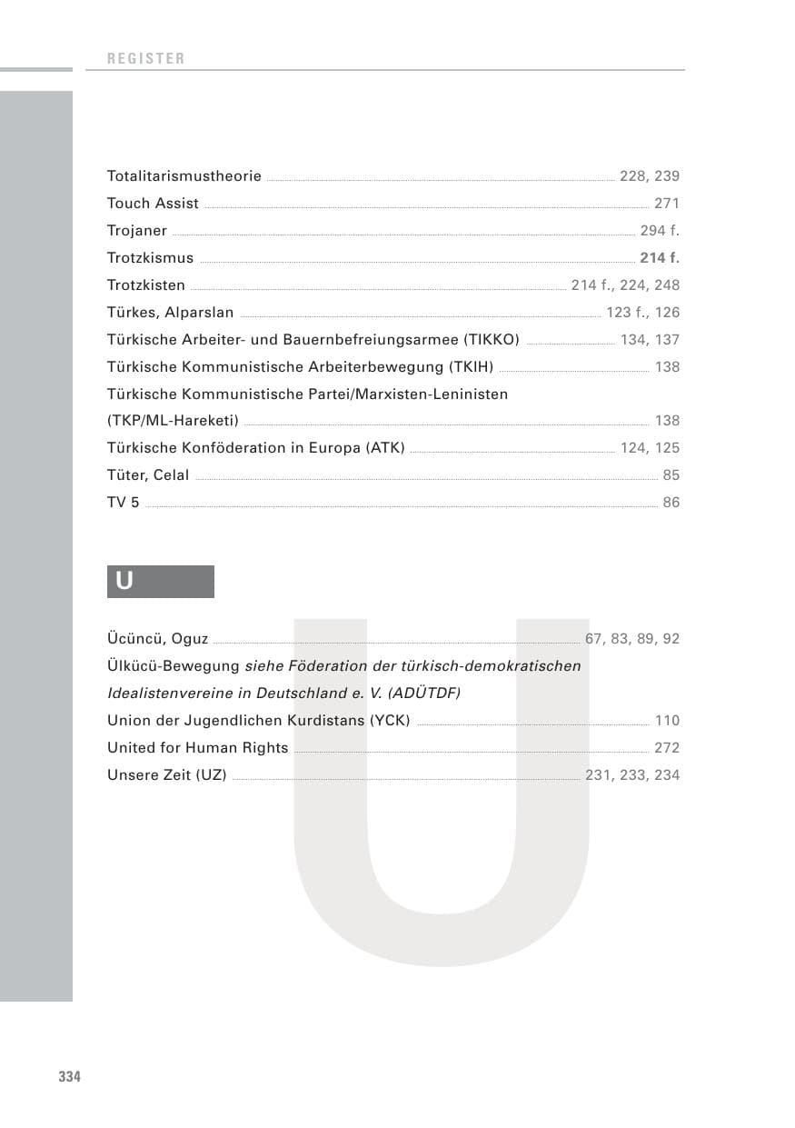 Seite 332 des Verfassungsschutzbericht 2010 Baden-Württemberg