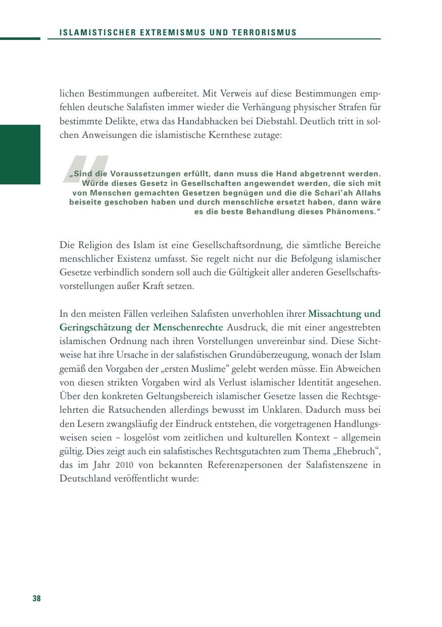 Seite 36 des Verfassungsschutzbericht 2010 Baden-Württemberg