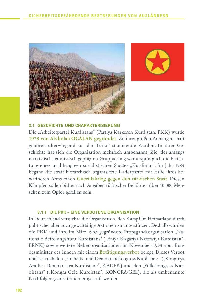 Seite 100 des Verfassungsschutzbericht 2010 Baden-Württemberg