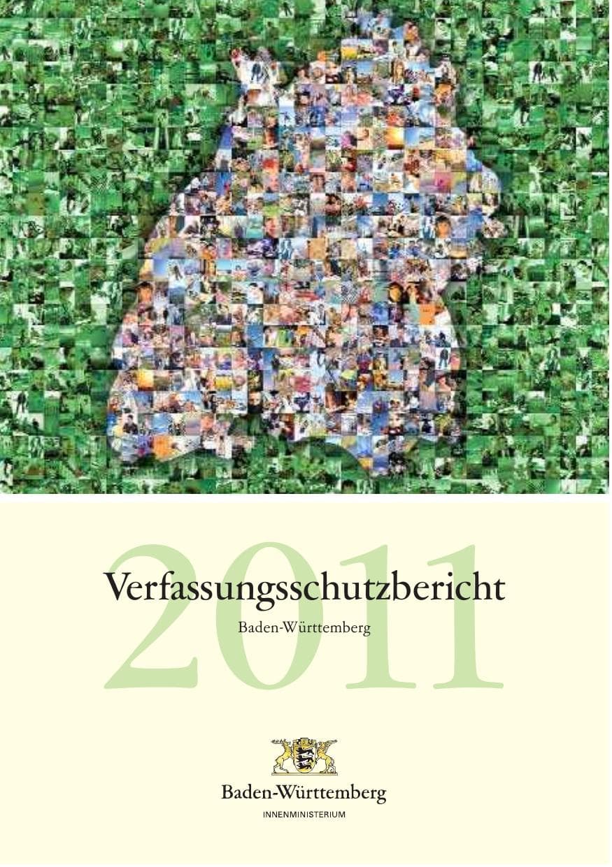 Seite 2 des Verfassungsschutzbericht 2011 Baden-Württemberg