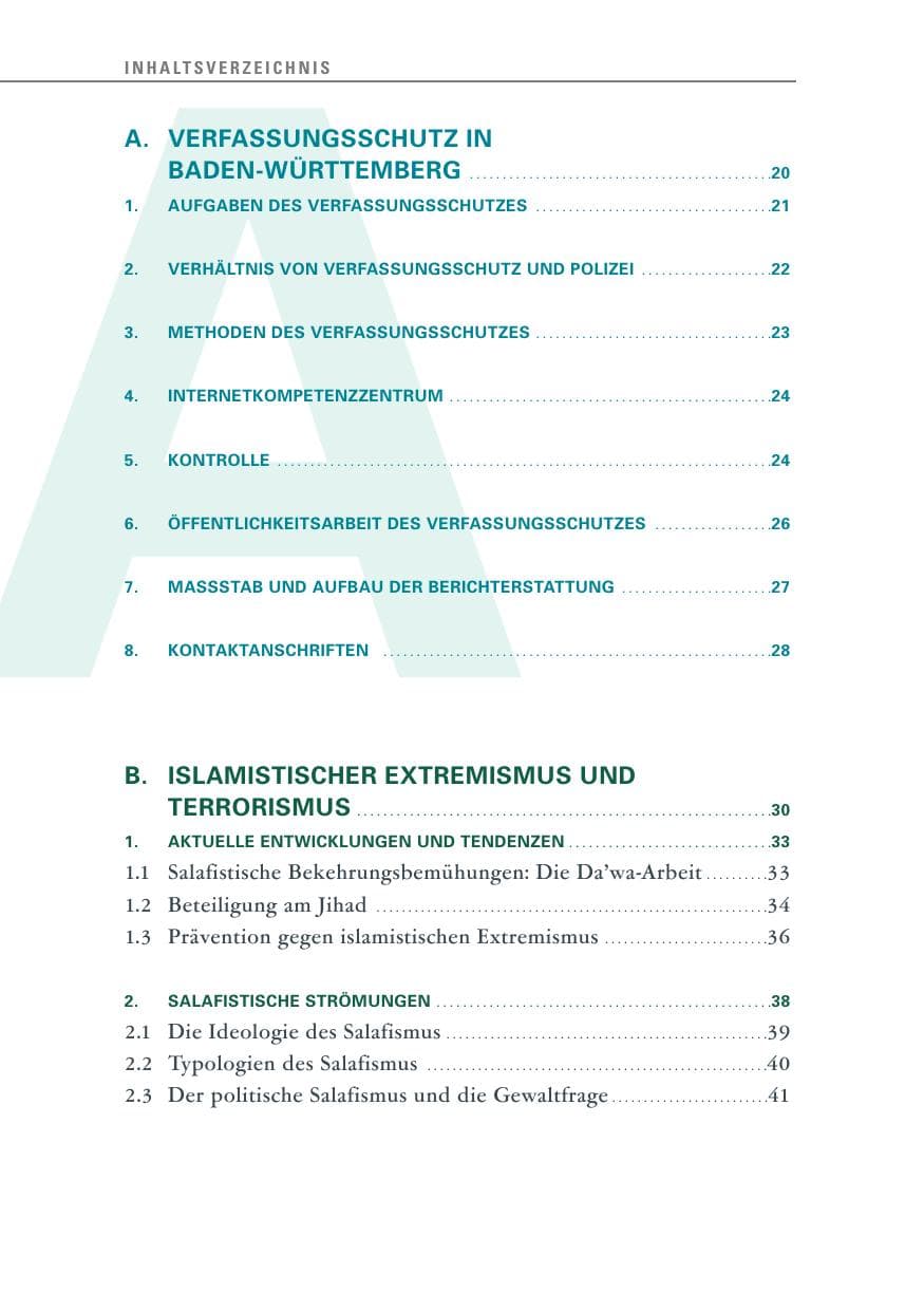 Seite 11 des Verfassungsschutzbericht 2011 Baden-Württemberg