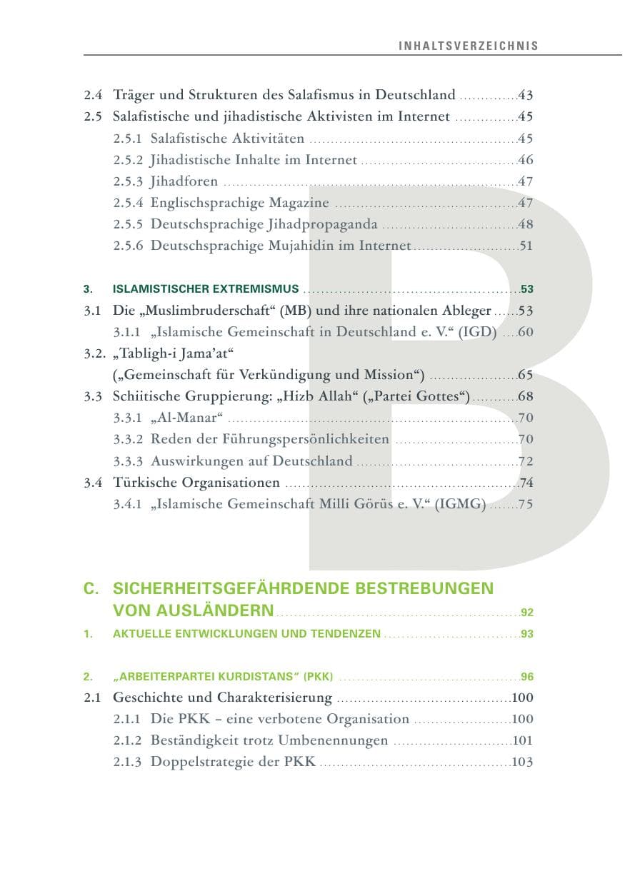 Seite 12 des Verfassungsschutzbericht 2011 Baden-Württemberg