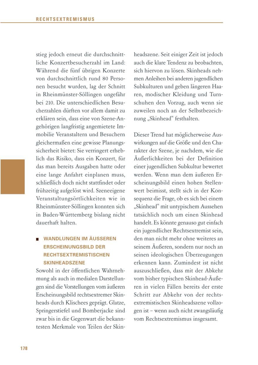 Seite 179 des Verfassungsschutzbericht 2011 Baden-Württemberg