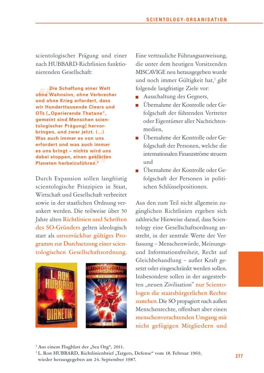 Seite 278 des Verfassungsschutzbericht 2011 Baden-Württemberg