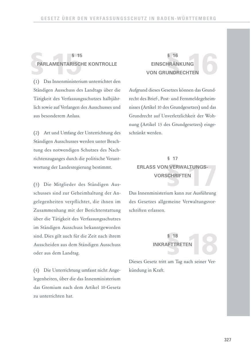 Seite 328 des Verfassungsschutzbericht 2011 Baden-Württemberg