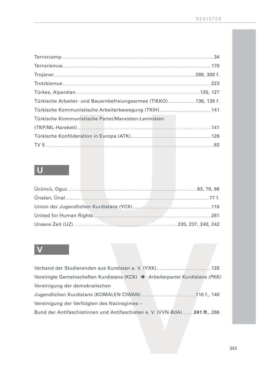 Seite 344 des Verfassungsschutzbericht 2011 Baden-Württemberg