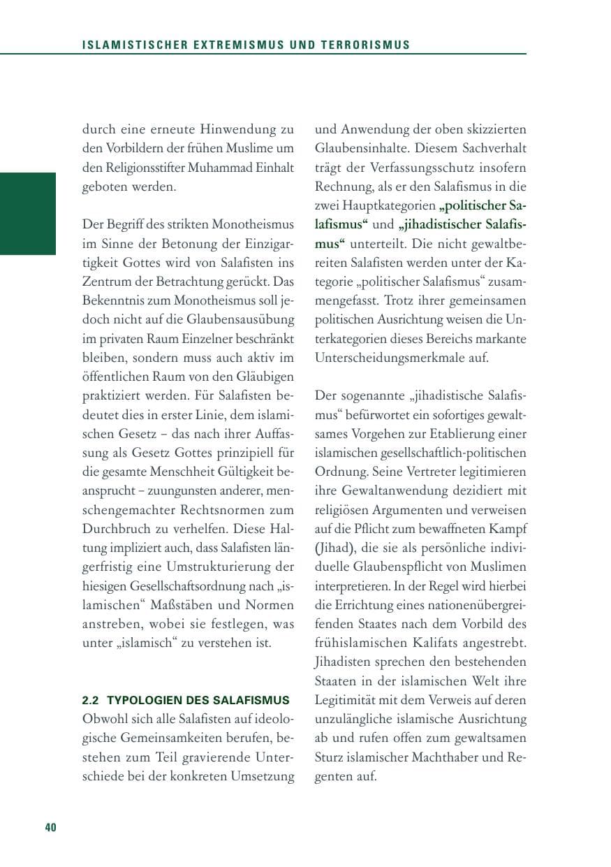 Seite 41 des Verfassungsschutzbericht 2011 Baden-Württemberg