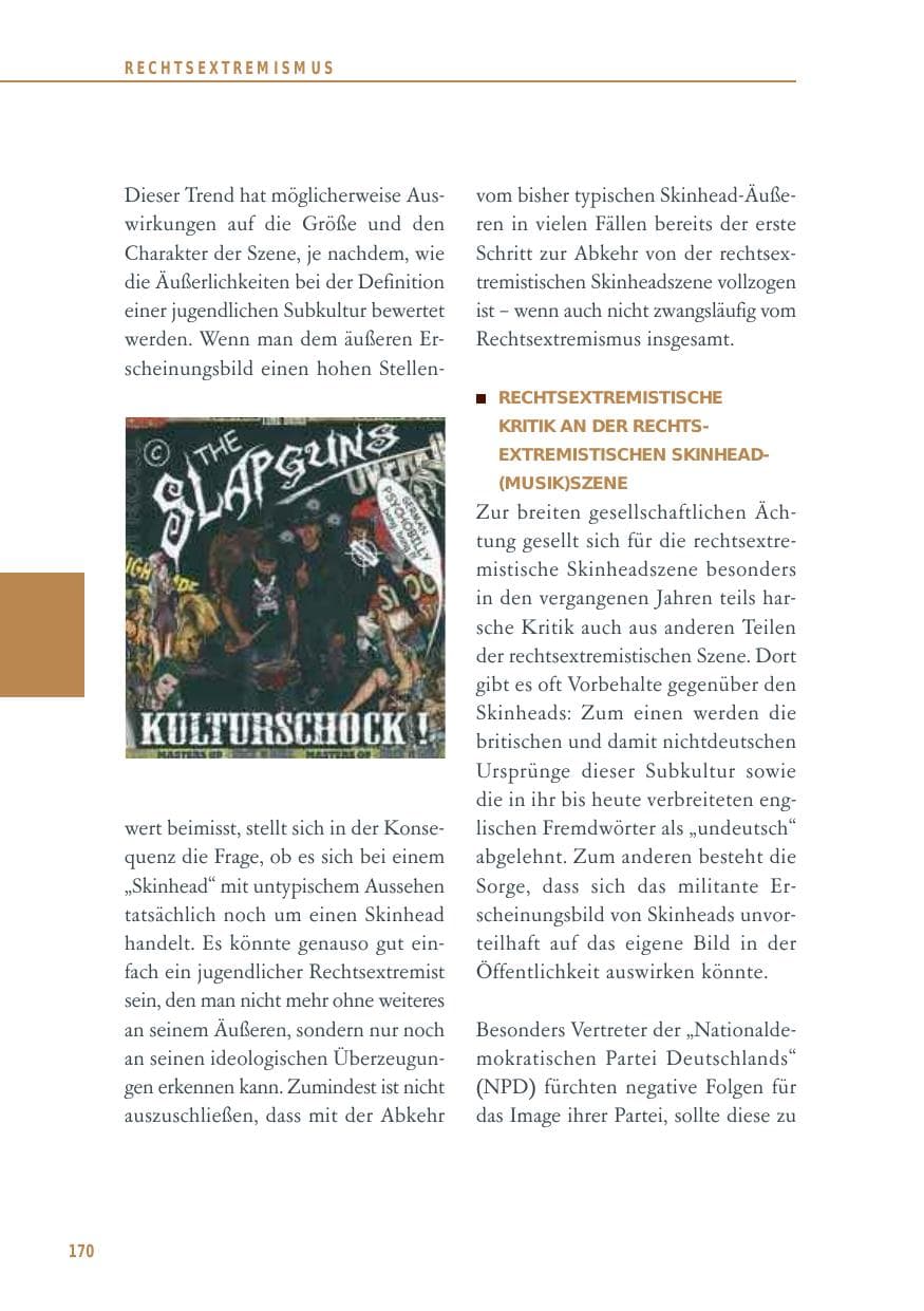 Seite 170 des Verfassungsschutzbericht 2012 Baden-Württemberg