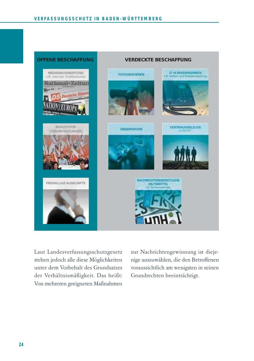 Seite 24 des Verfassungsschutzbericht 2012 Baden-Württemberg
