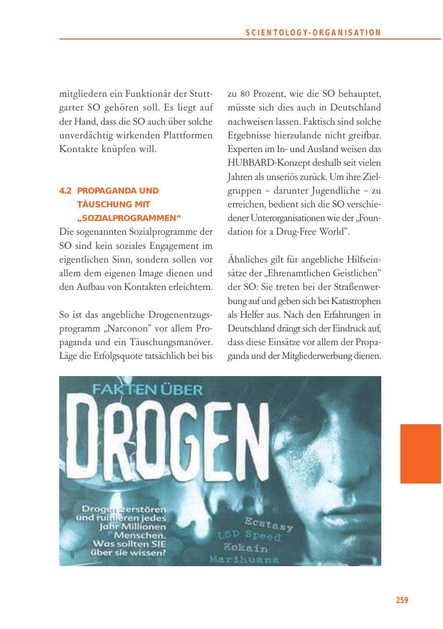 Seite 259 des Verfassungsschutzbericht 2012 Baden-Württemberg