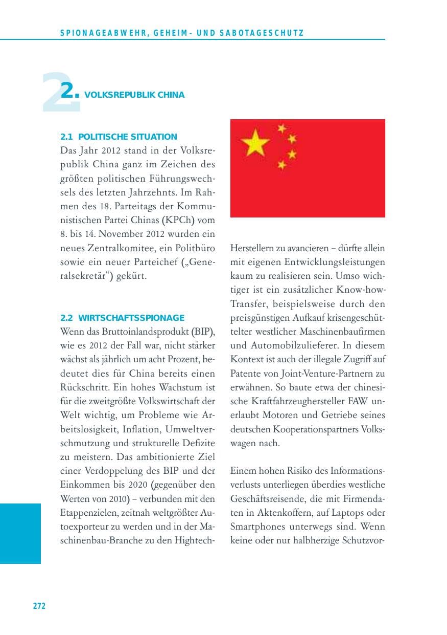 Seite 272 des Verfassungsschutzbericht 2012 Baden-Württemberg