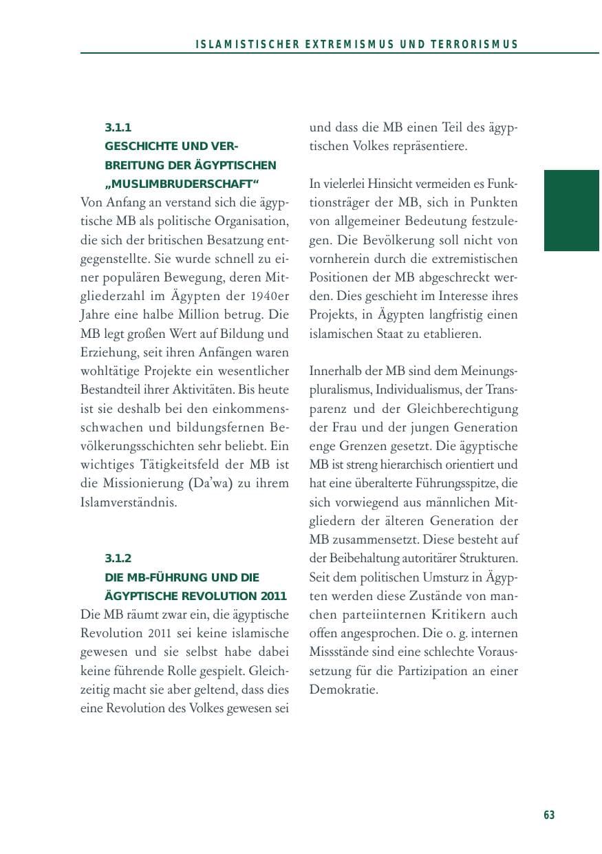 Seite 63 des Verfassungsschutzbericht 2012 Baden-Württemberg