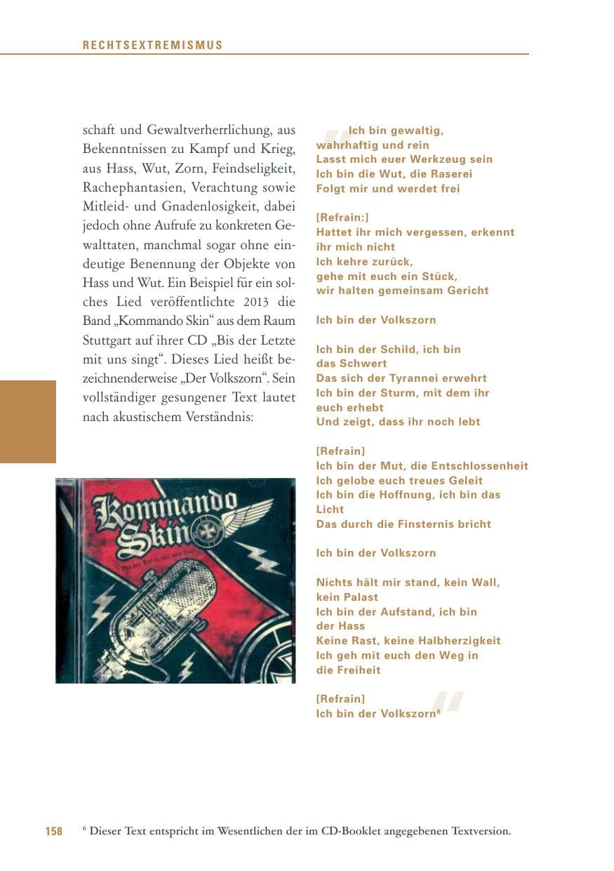 Seite 158 des Verfassungsschutzbericht 2013 Baden-Württemberg