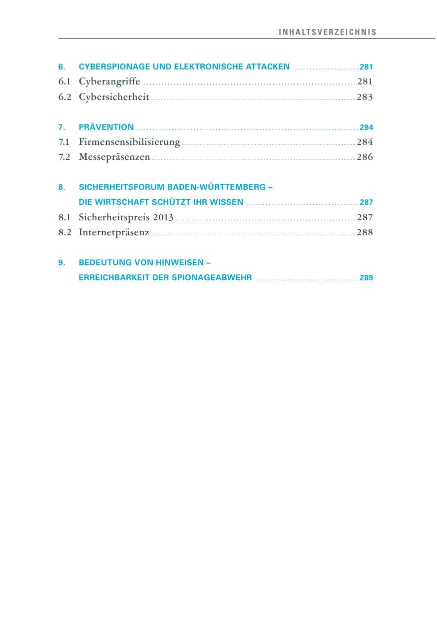 Seite 19 des Verfassungsschutzbericht 2013 Baden-Württemberg