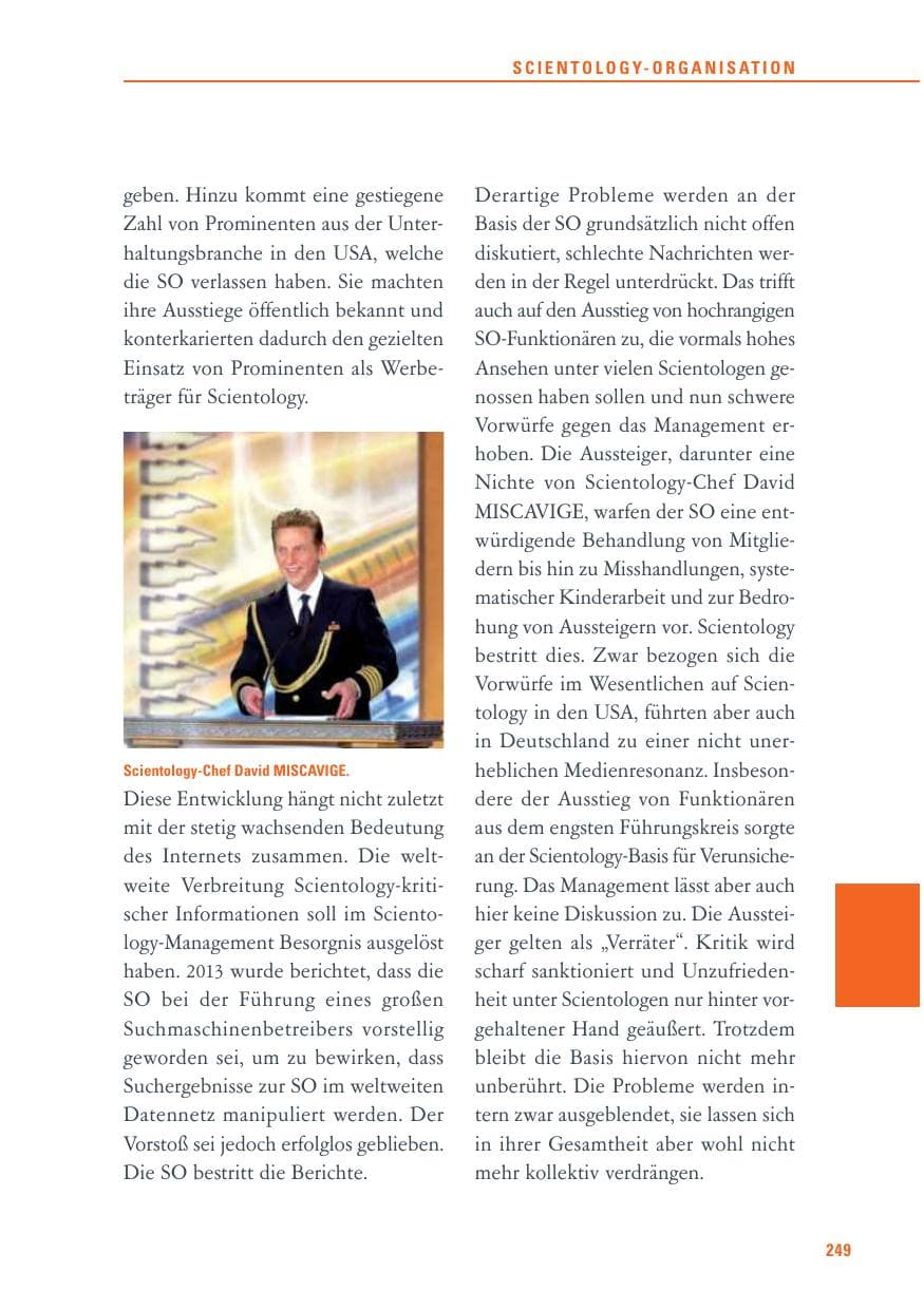 Seite 249 des Verfassungsschutzbericht 2013 Baden-Württemberg