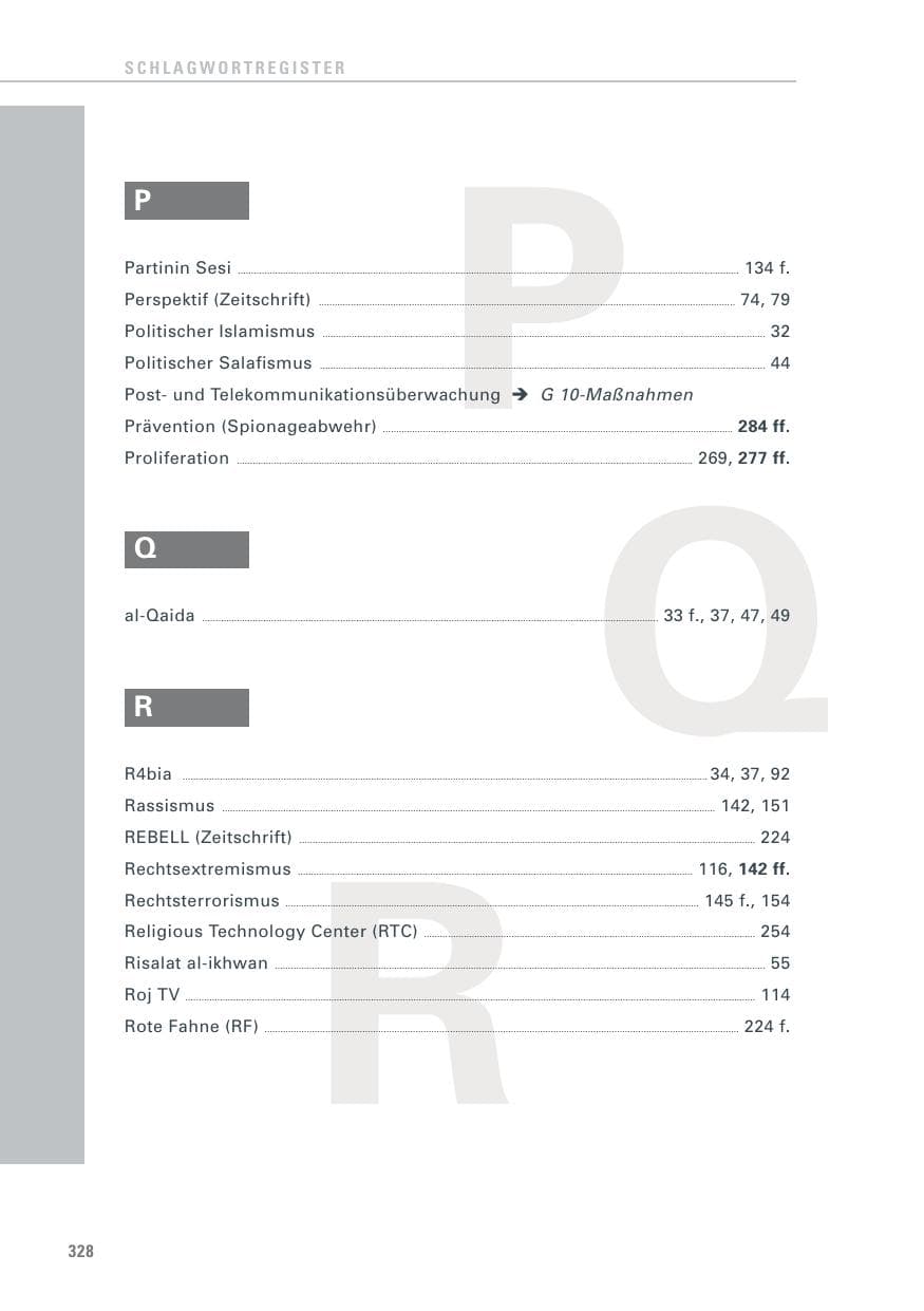 Seite 328 des Verfassungsschutzbericht 2013 Baden-Württemberg
