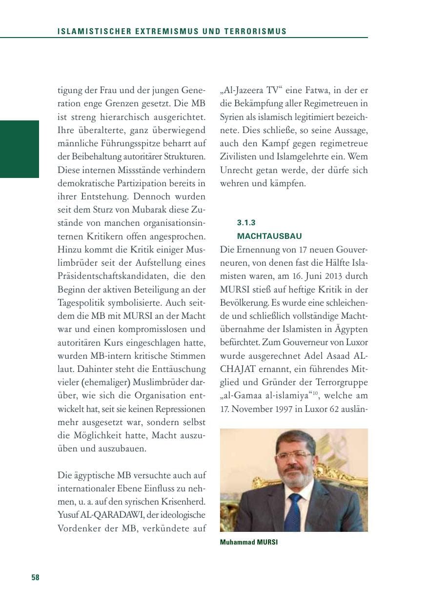 Seite 58 des Verfassungsschutzbericht 2013 Baden-Württemberg