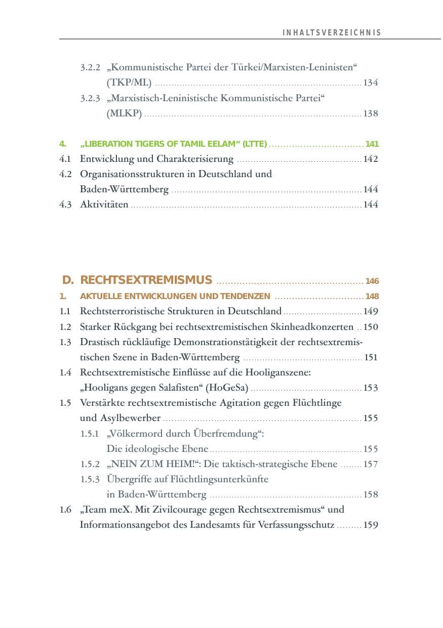 Seite 13 des Verfassungsschutzbericht 2014 Baden-Württemberg
