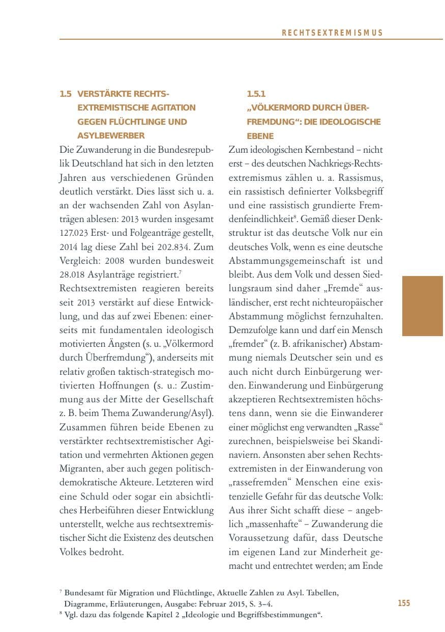 Seite 155 des Verfassungsschutzbericht 2014 Baden-Württemberg