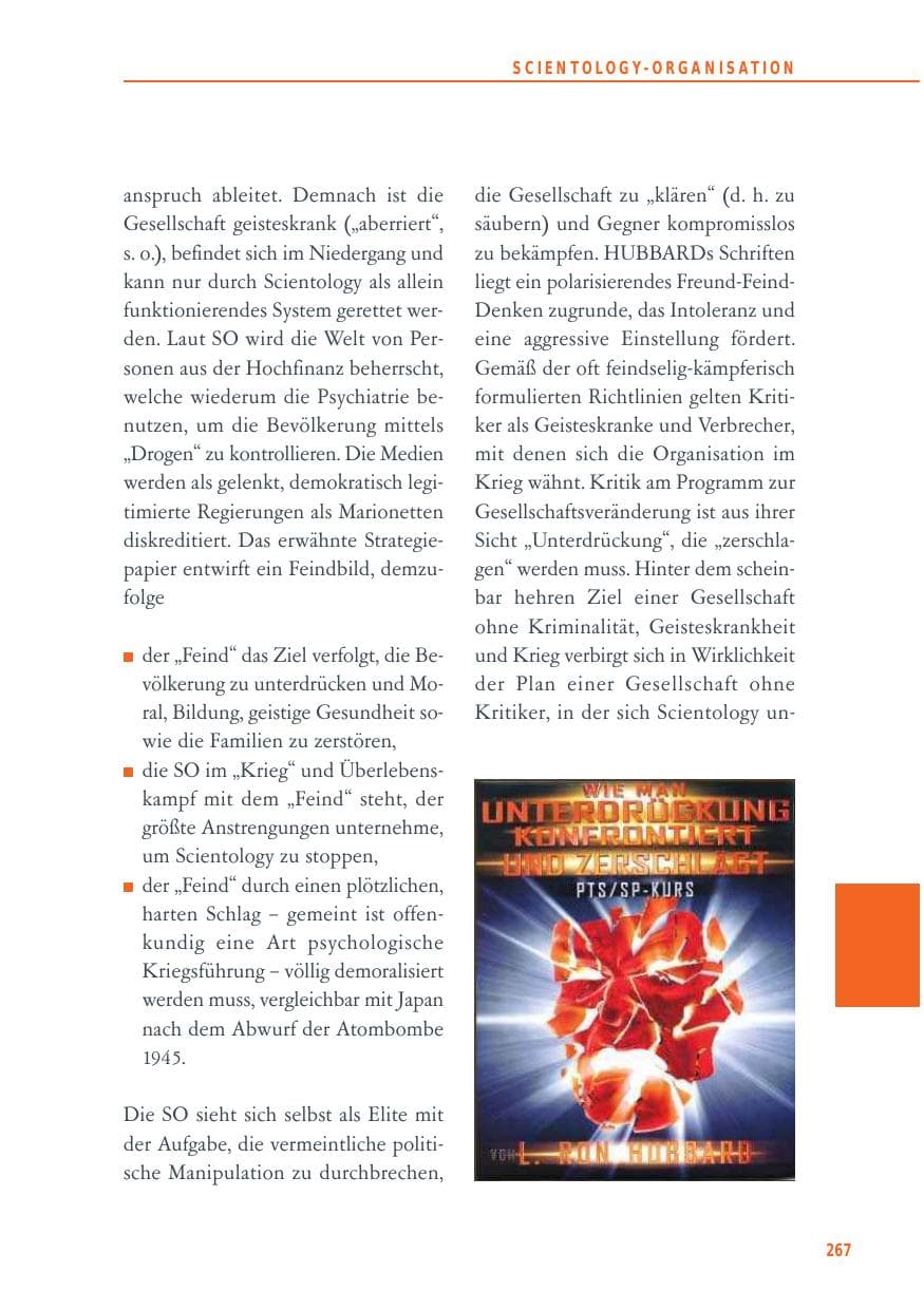 Seite 267 des Verfassungsschutzbericht 2014 Baden-Württemberg
