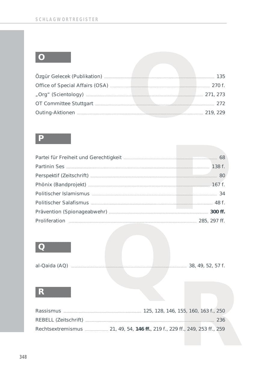 Seite 348 des Verfassungsschutzbericht 2014 Baden-Württemberg