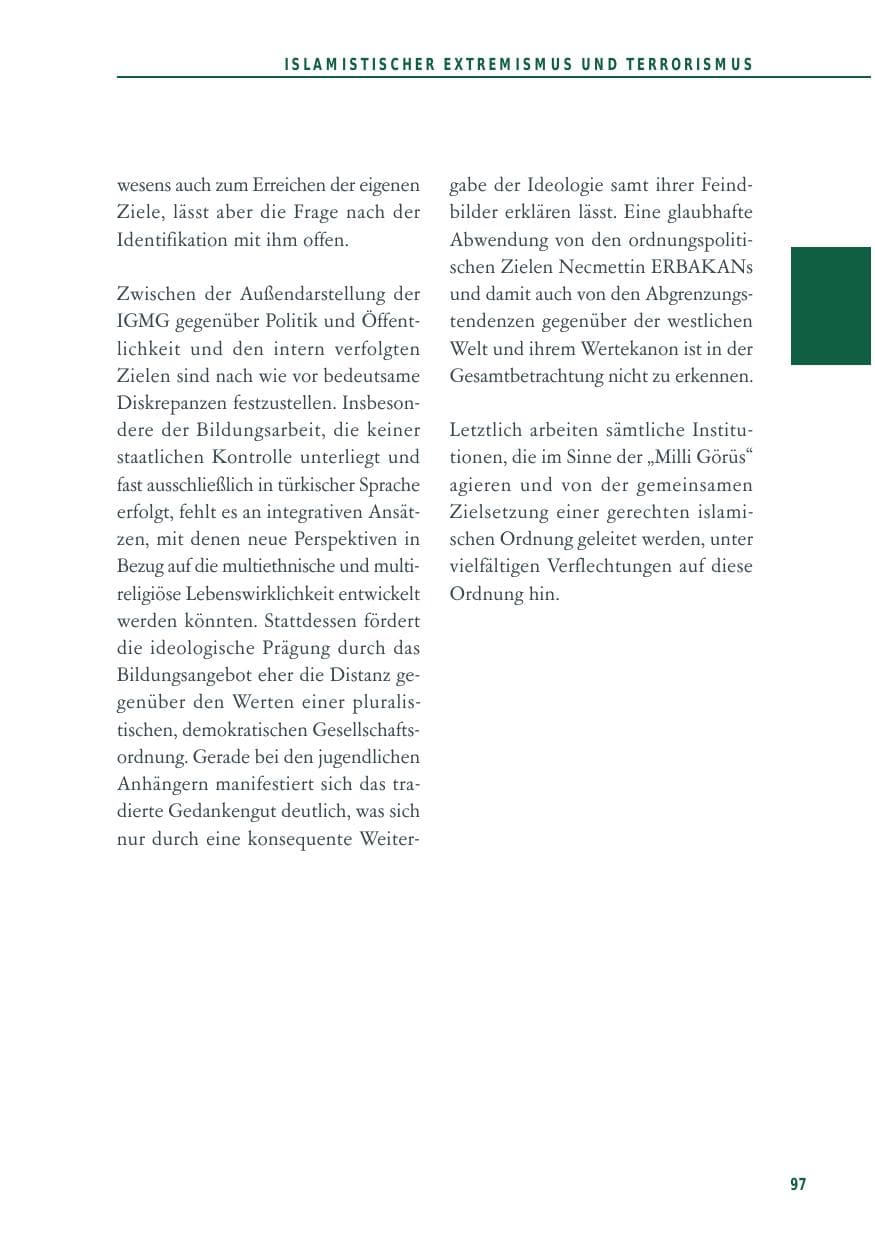 Seite 97 des Verfassungsschutzbericht 2014 Baden-Württemberg