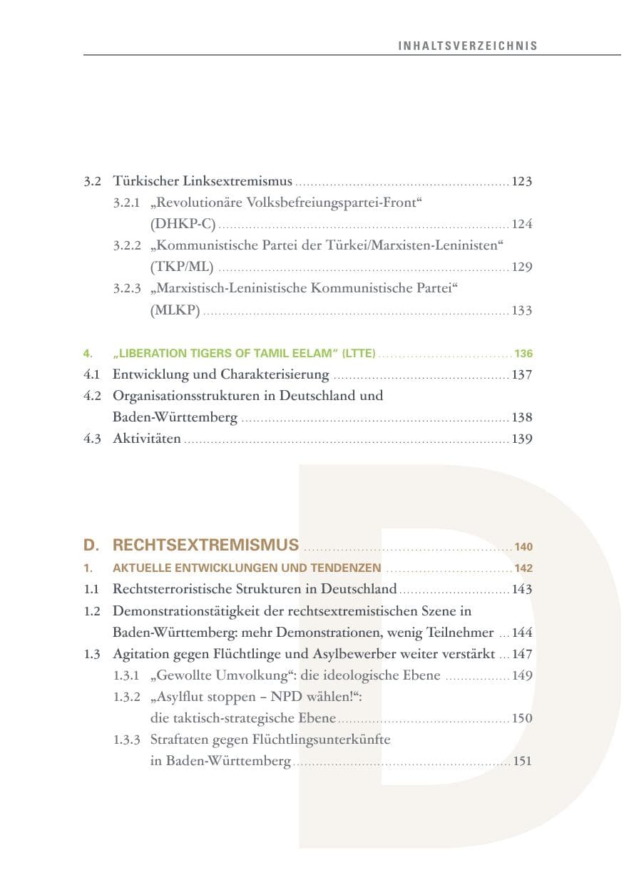 Seite 13 des Verfassungsschutzbericht 2015 Baden-Württemberg