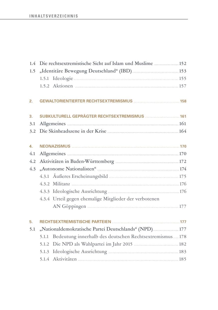 Seite 14 des Verfassungsschutzbericht 2015 Baden-Württemberg
