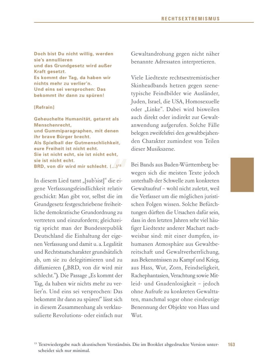 Seite 163 des Verfassungsschutzbericht 2015 Baden-Württemberg