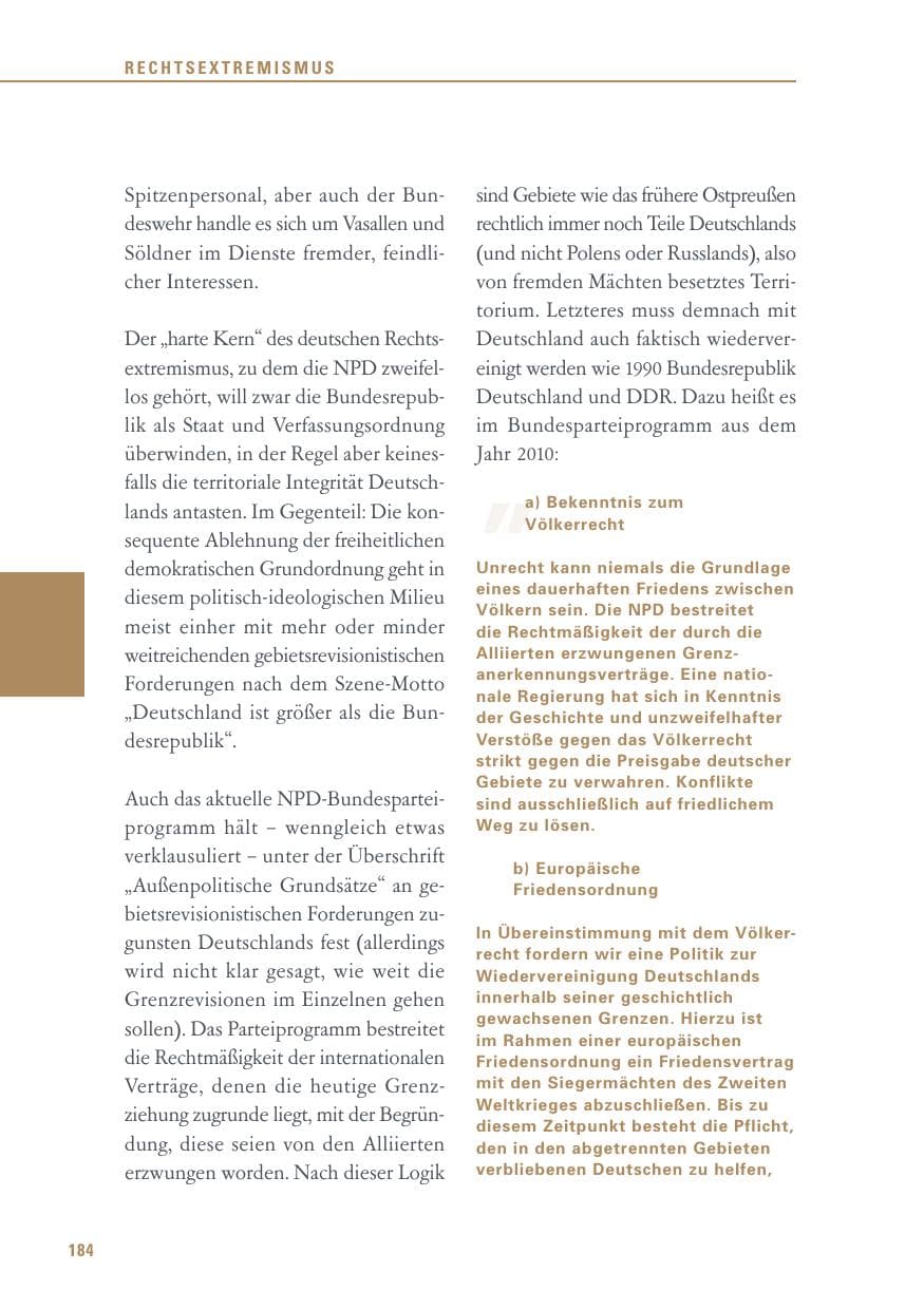 Seite 184 des Verfassungsschutzbericht 2015 Baden-Württemberg