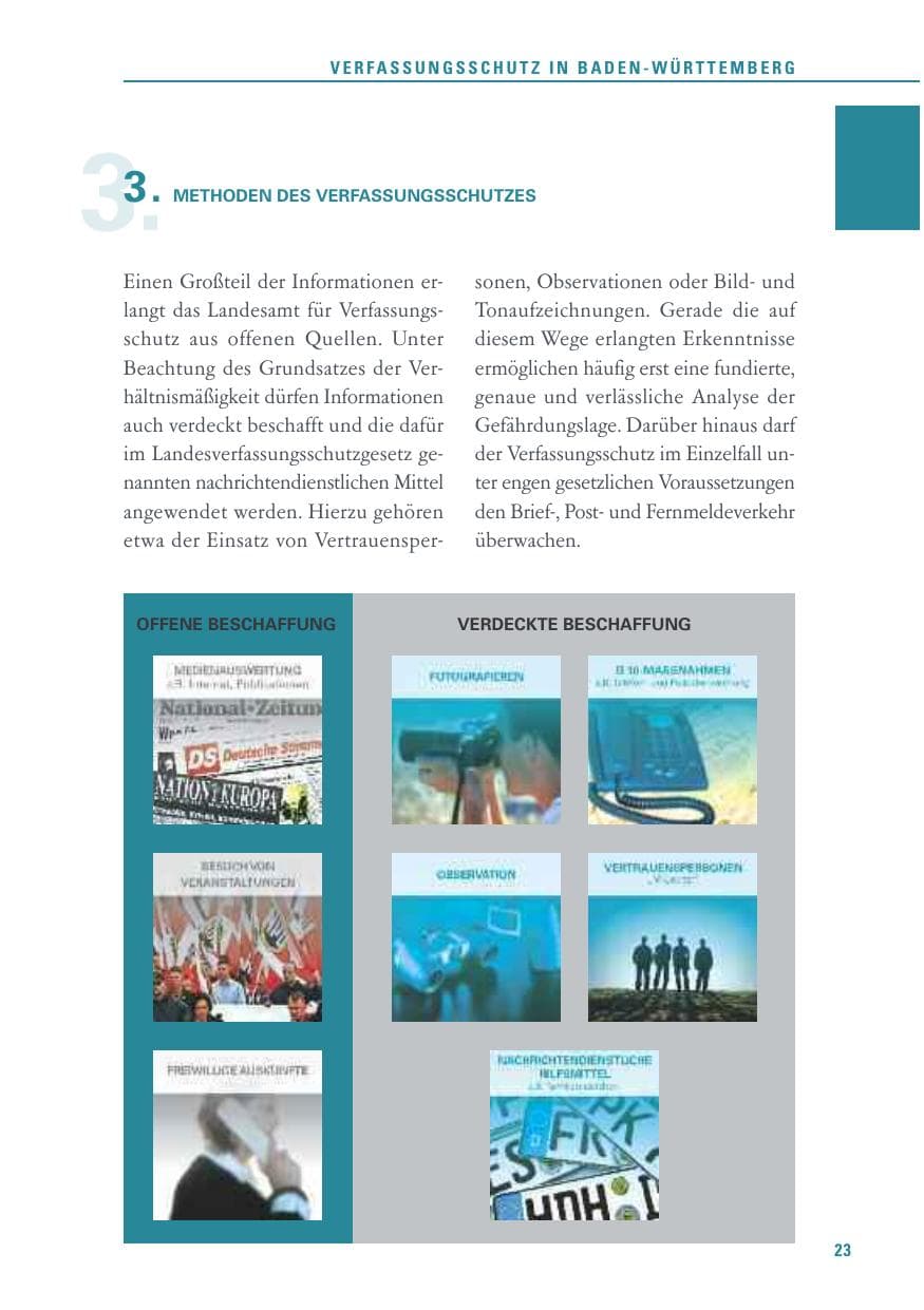 Seite 23 des Verfassungsschutzbericht 2015 Baden-Württemberg