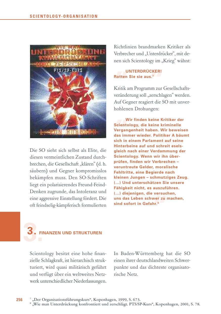 Seite 256 des Verfassungsschutzbericht 2015 Baden-Württemberg