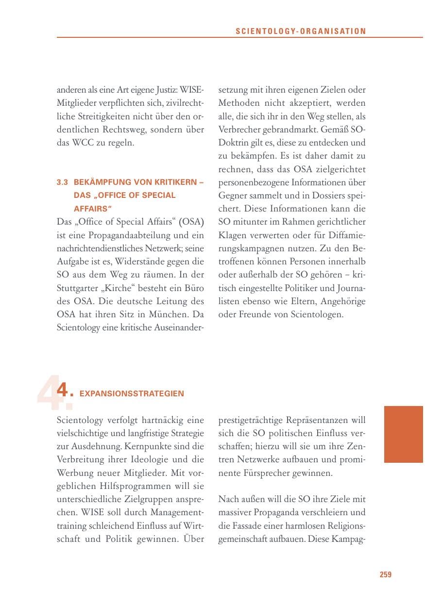 Seite 259 des Verfassungsschutzbericht 2015 Baden-Württemberg