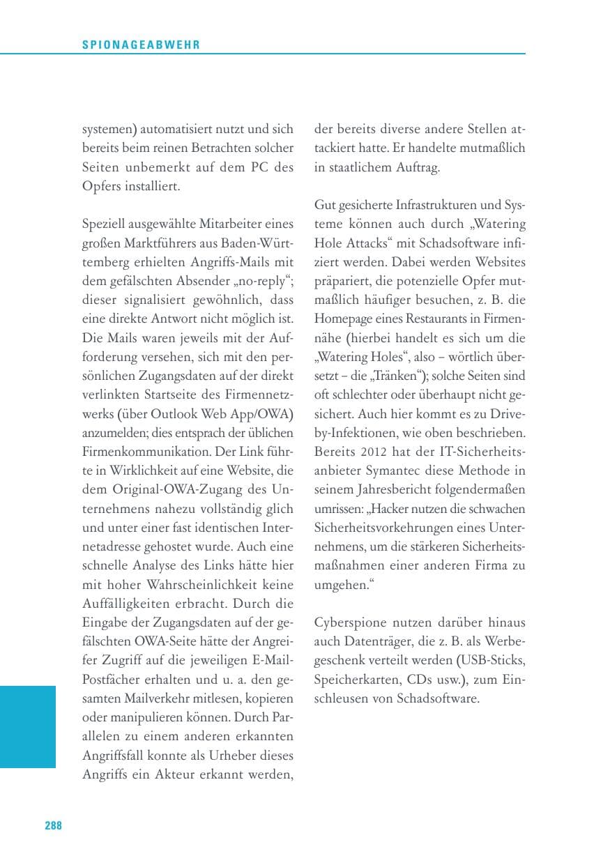Seite 288 des Verfassungsschutzbericht 2015 Baden-Württemberg