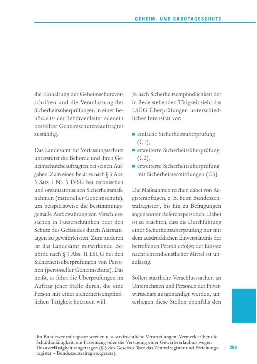 Seite 299 des Verfassungsschutzbericht 2015 Baden-Württemberg