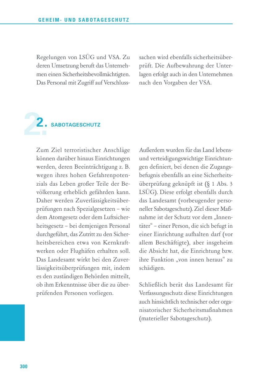 Seite 300 des Verfassungsschutzbericht 2015 Baden-Württemberg
