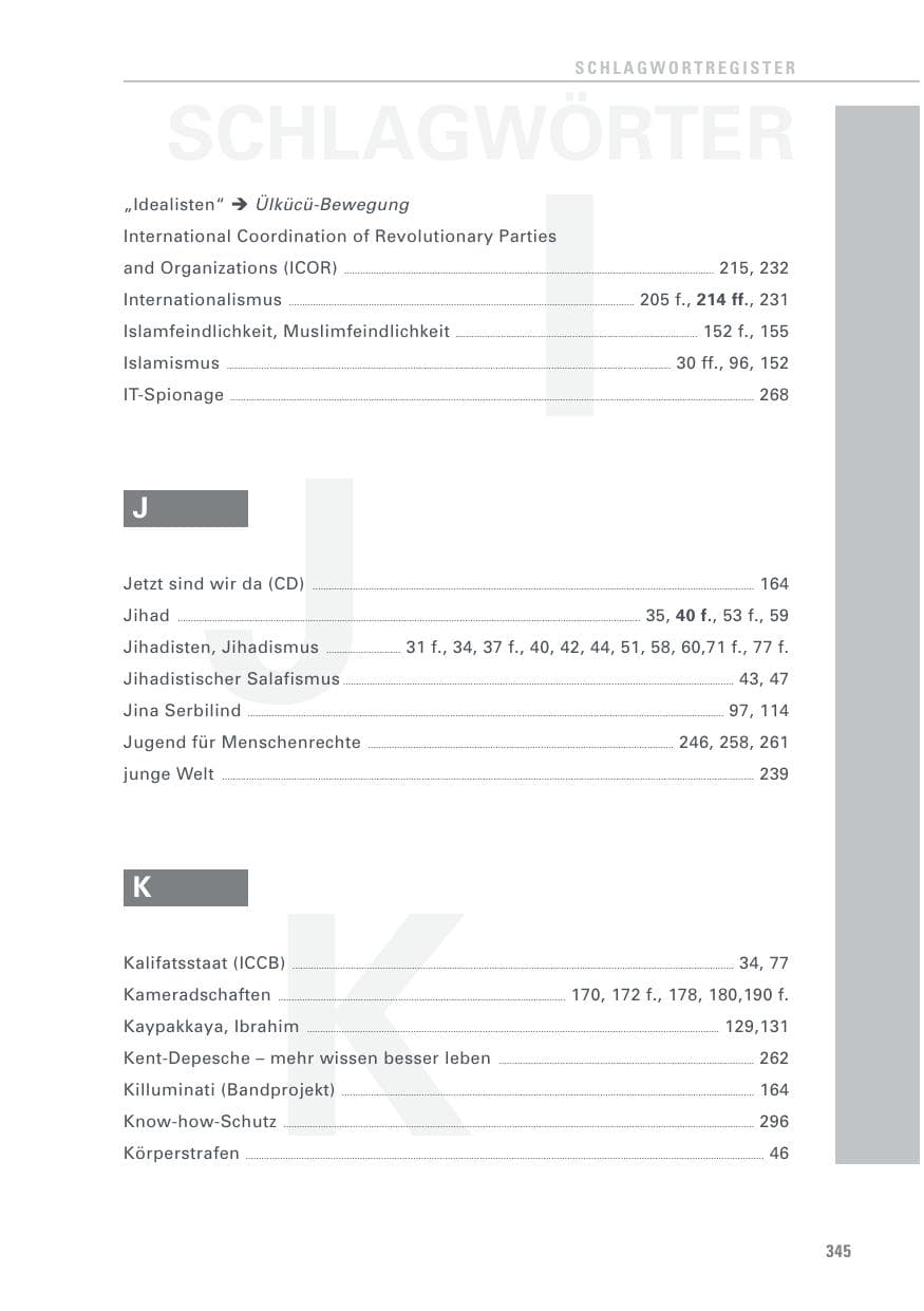 Seite 345 des Verfassungsschutzbericht 2015 Baden-Württemberg