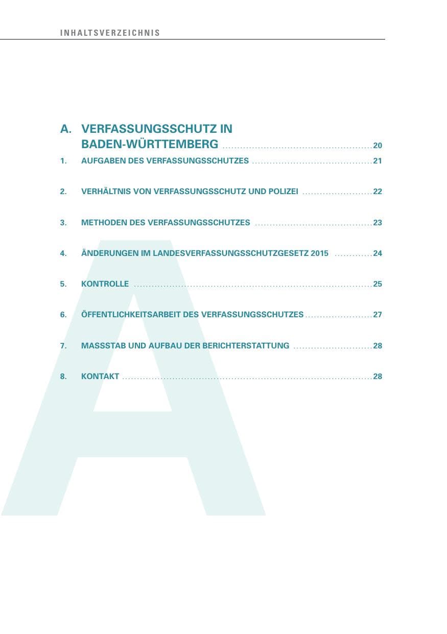 Seite 10 des Verfassungsschutzbericht 2015 Baden-Württemberg