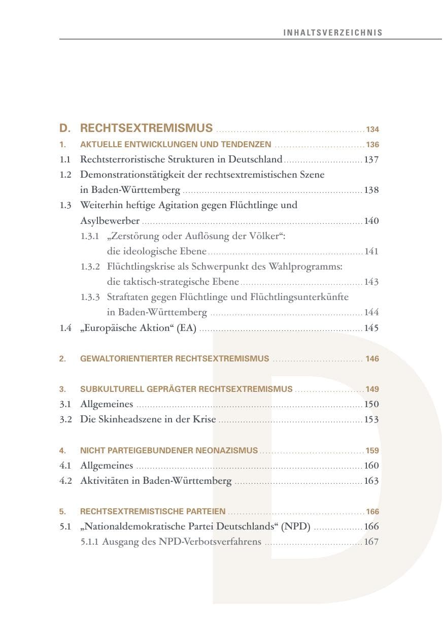 Seite 13 des Verfassungsschutzbericht 2016 Baden-Württemberg