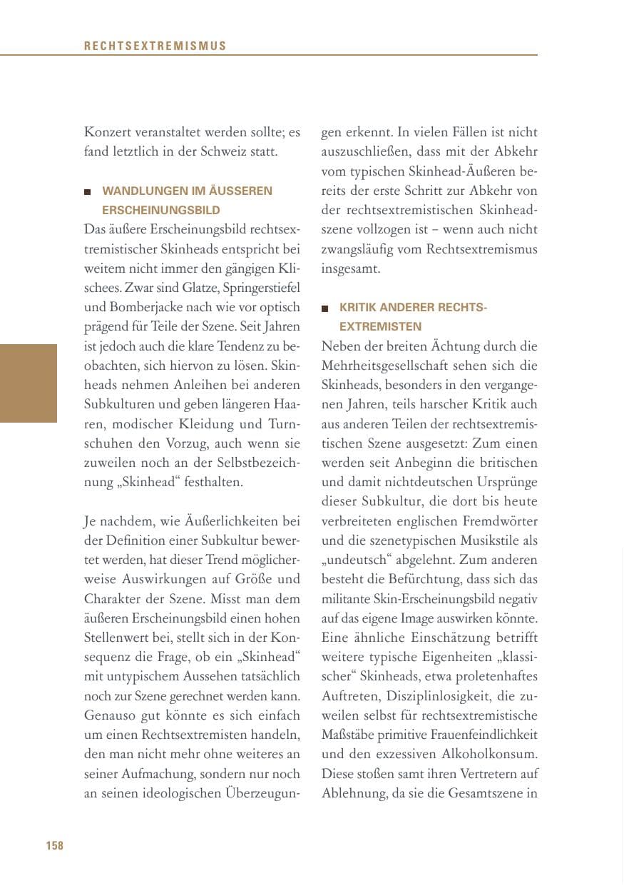 Seite 158 des Verfassungsschutzbericht 2016 Baden-Württemberg