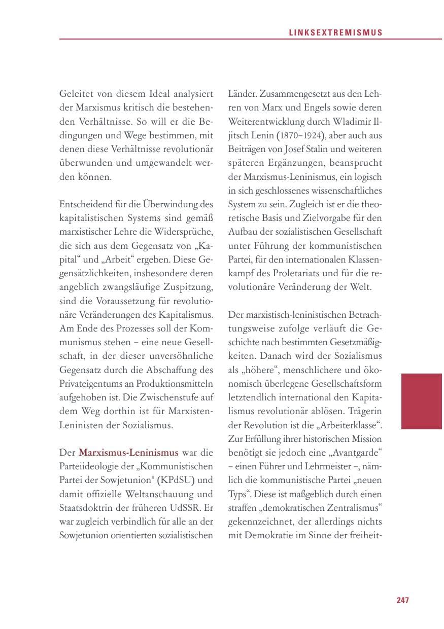 Seite 247 des Verfassungsschutzbericht 2016 Baden-Württemberg