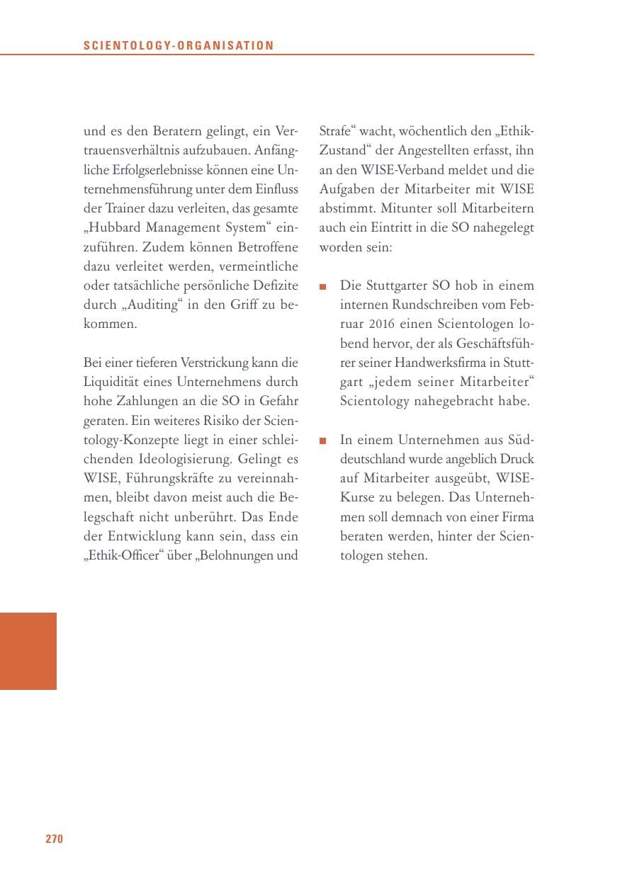 Seite 270 des Verfassungsschutzbericht 2016 Baden-Württemberg