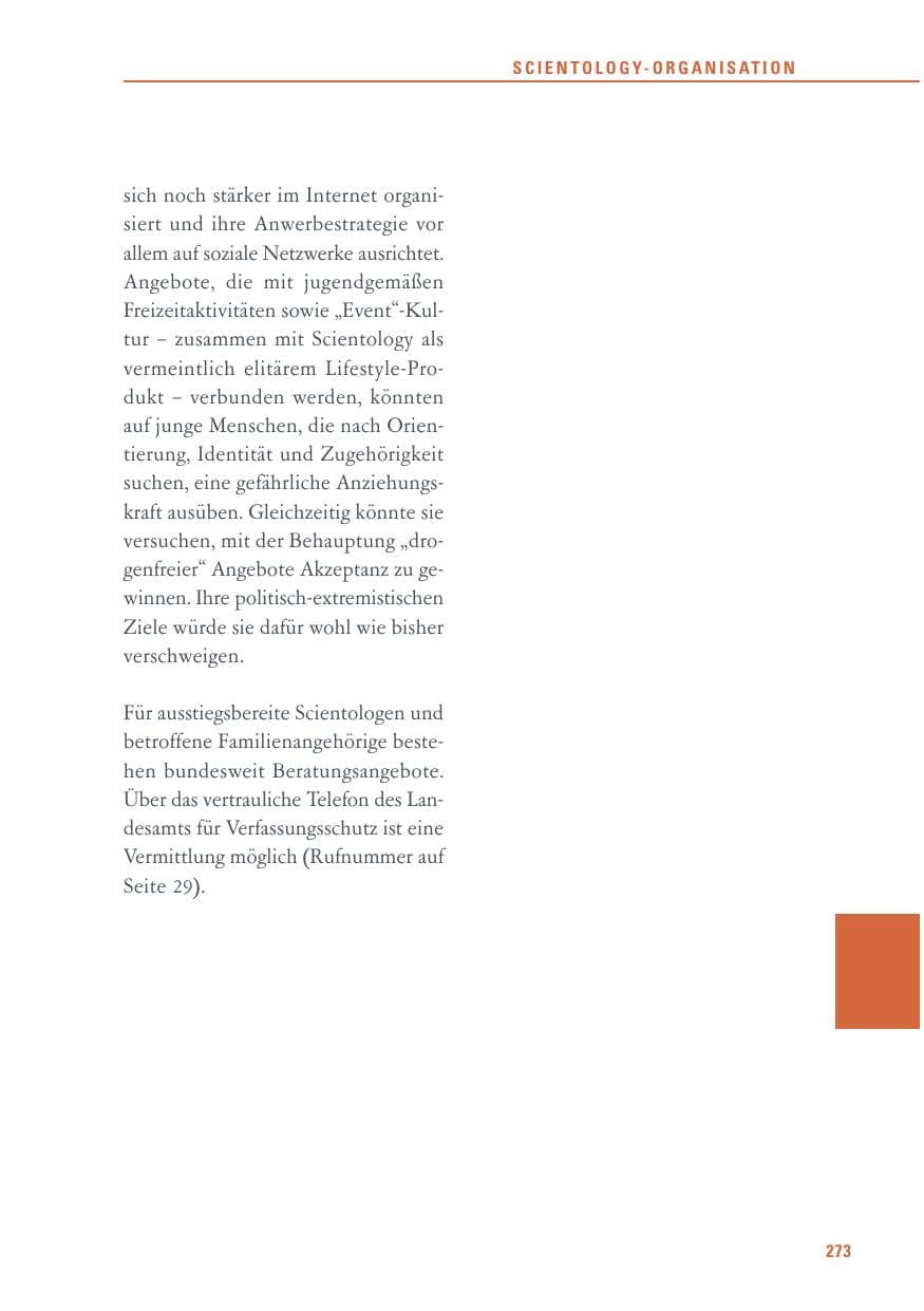 Seite 273 des Verfassungsschutzbericht 2016 Baden-Württemberg
