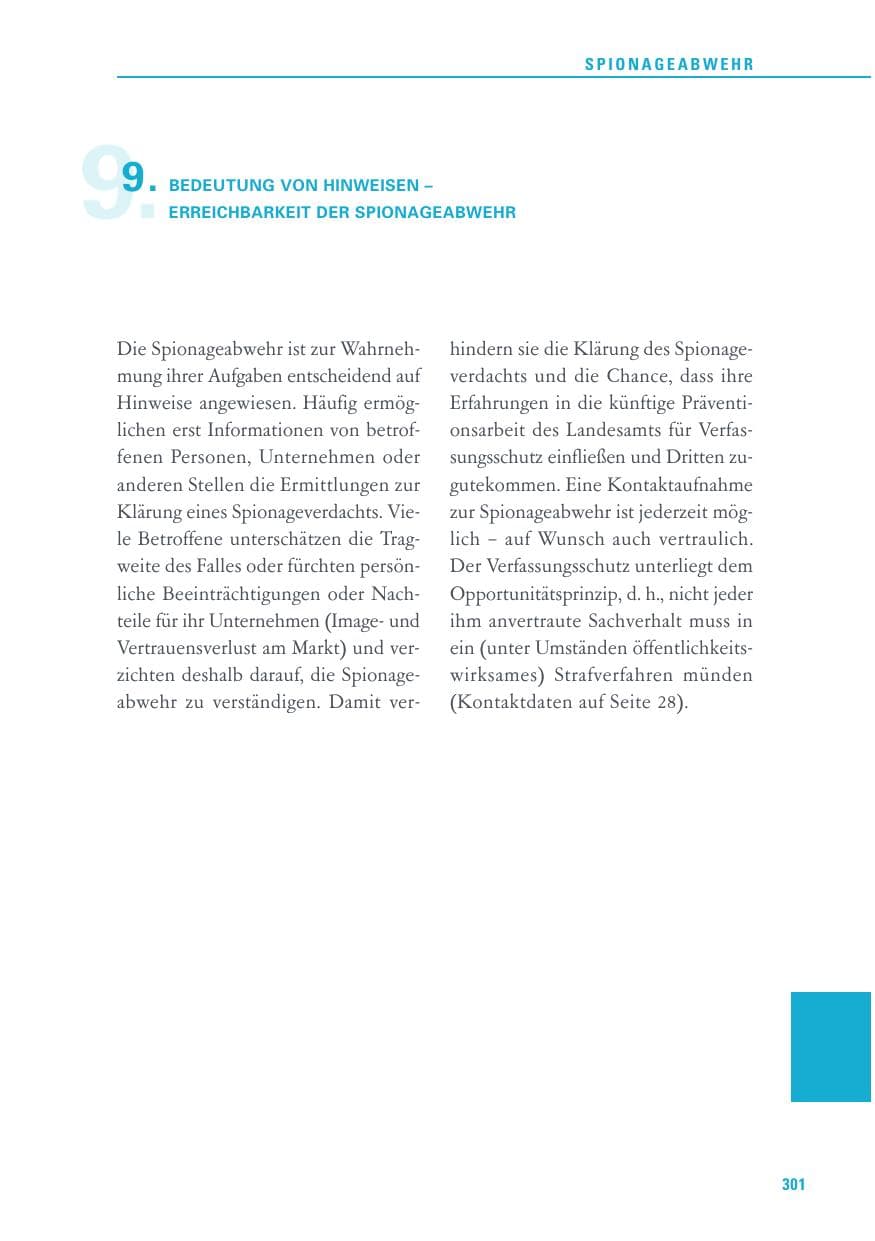 Seite 301 des Verfassungsschutzbericht 2016 Baden-Württemberg