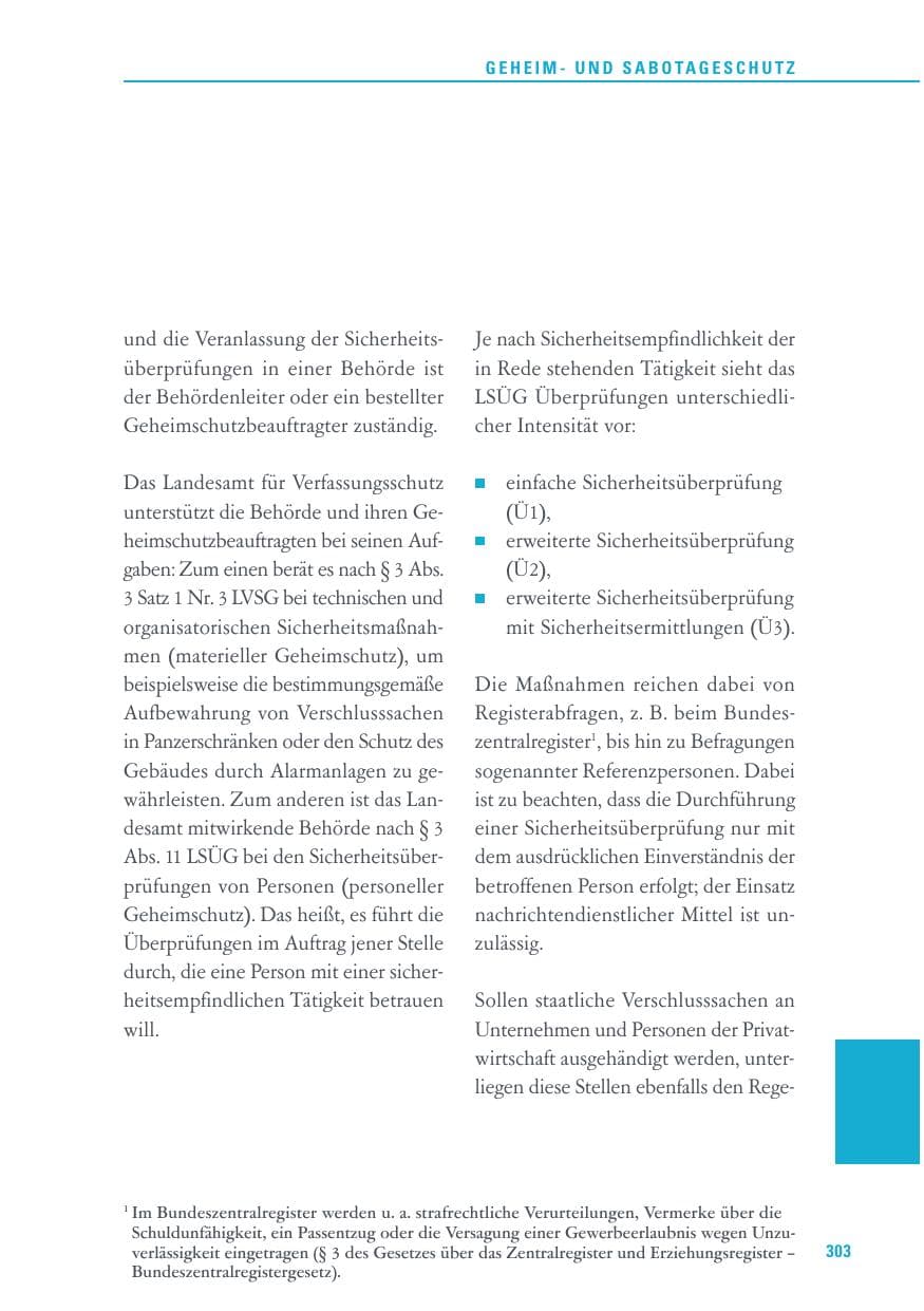 Seite 303 des Verfassungsschutzbericht 2016 Baden-Württemberg