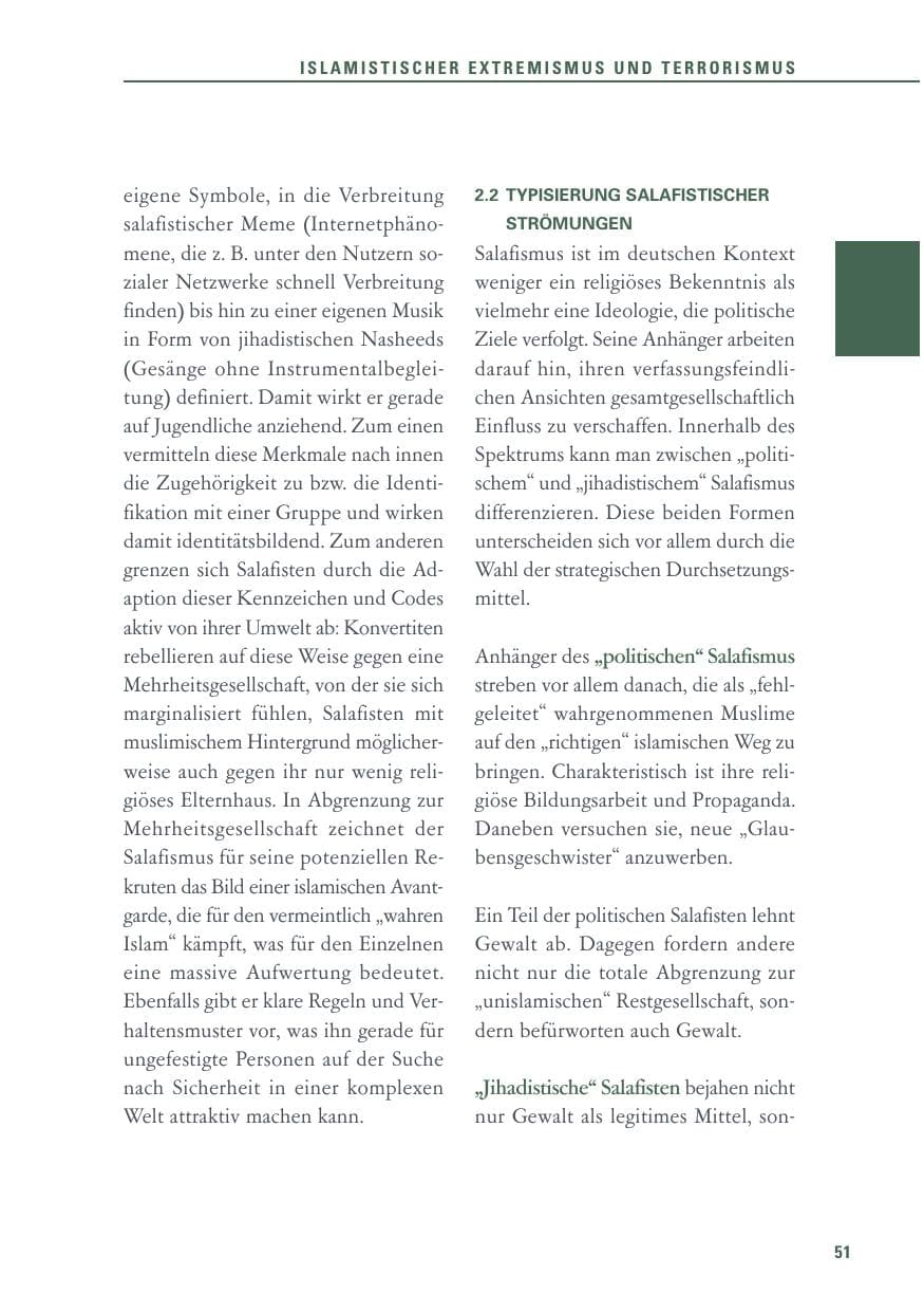 Seite 51 des Verfassungsschutzbericht 2016 Baden-Württemberg