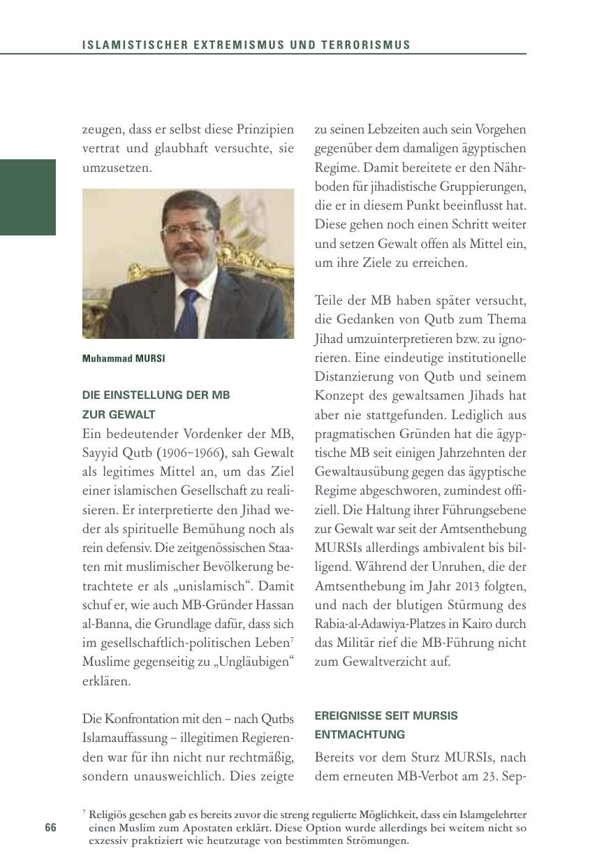 Seite 66 des Verfassungsschutzbericht 2016 Baden-Württemberg