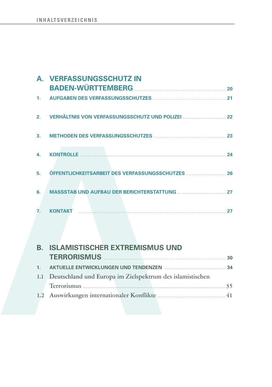 Seite 10 des Verfassungsschutzbericht 2016 Baden-Württemberg