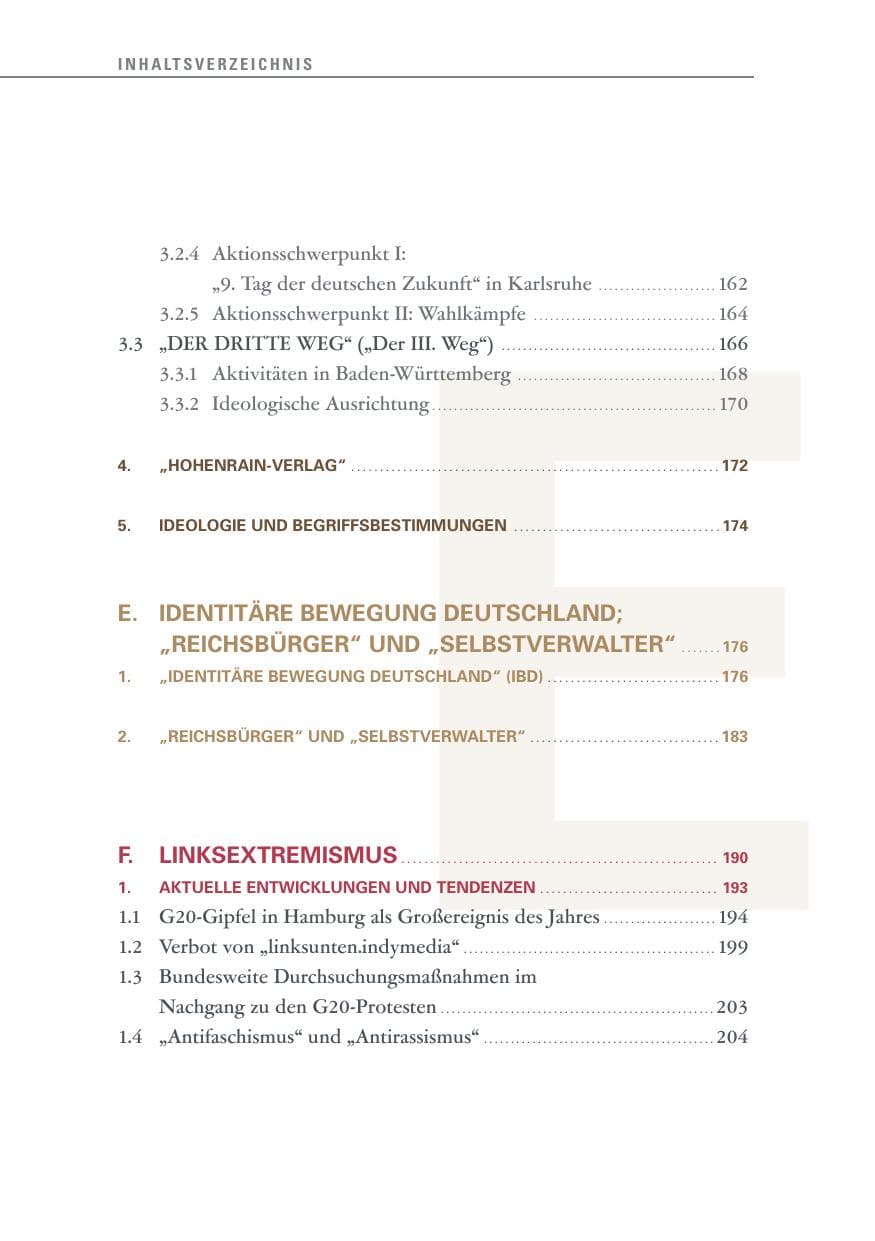 Seite 14 des Verfassungsschutzbericht 2017 Baden-Württemberg